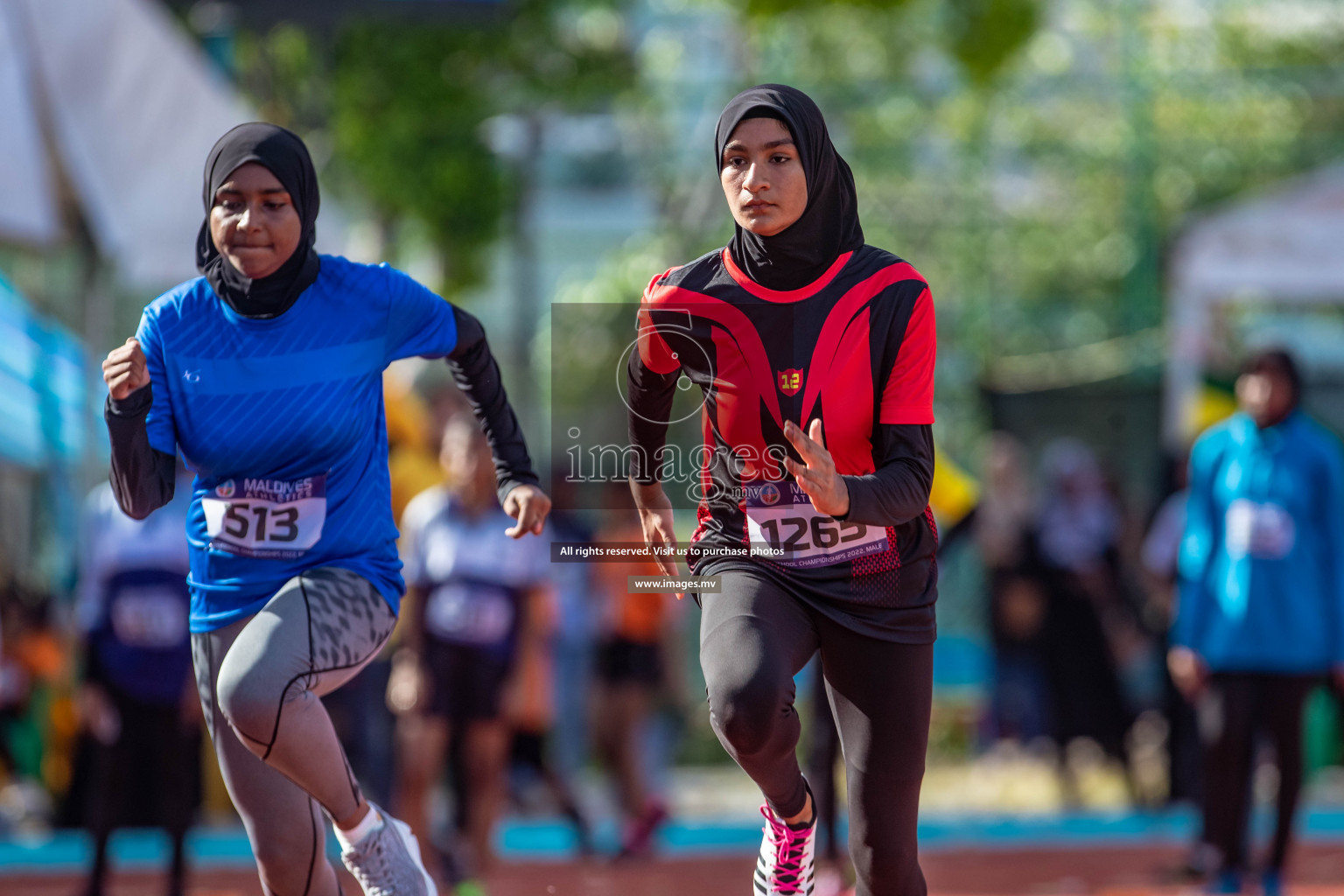 Day 1 of Inter-School Athletics Championship held in Male', Maldives on 22nd May 2022. Photos by: Nausham Waheed / images.mv