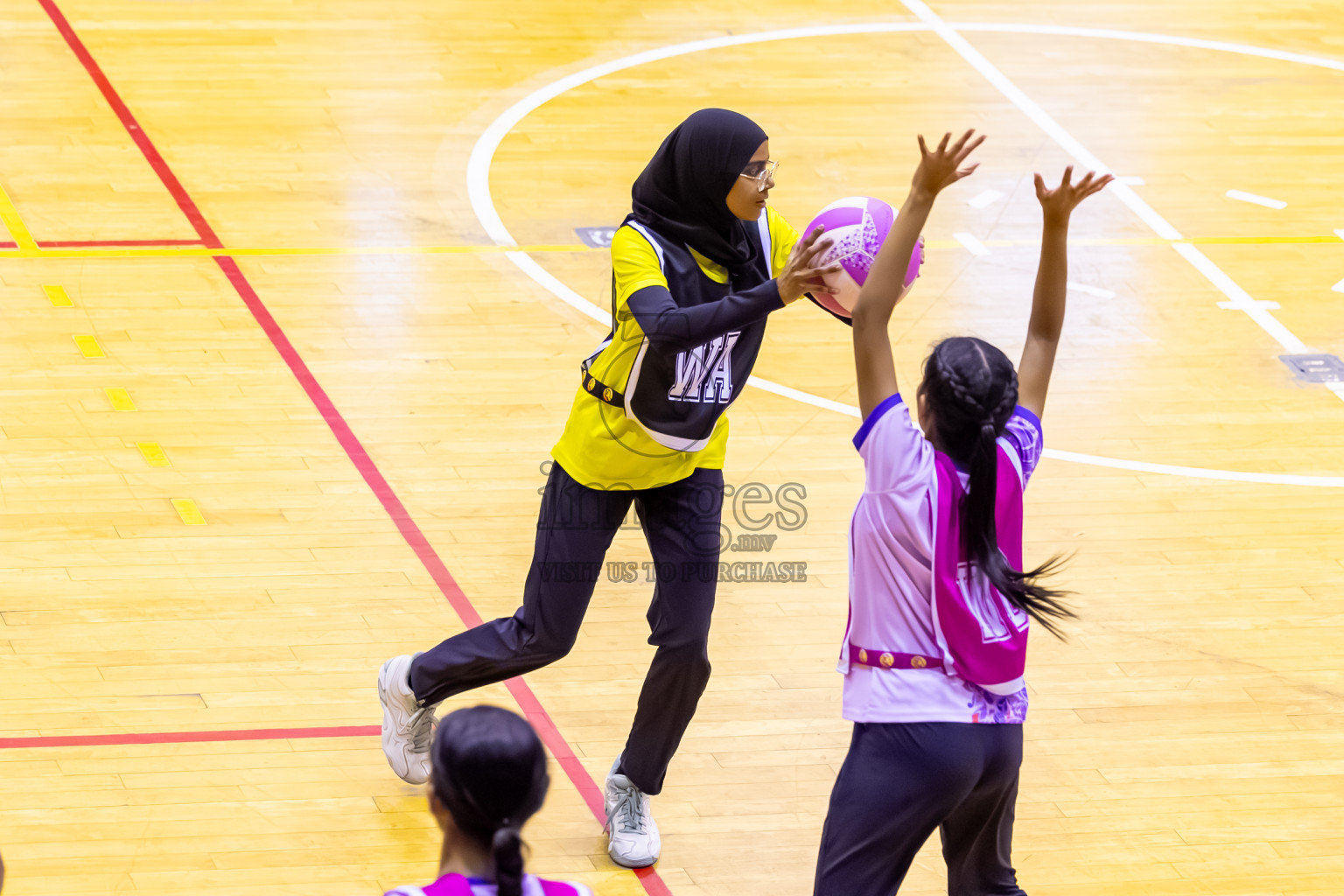 KYRC vs N Sports A in Day 5 of 24th Milo Netball Association Championship held in Social Center at Male', Maldives on Friday, 5th September 2025. Photos: Nausham Waheed / images.mv
