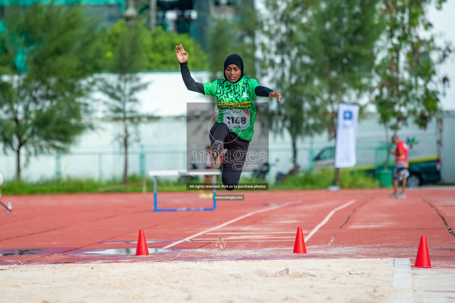 Day two of Inter School Athletics Championship 2023 was held at Hulhumale' Running Track at Hulhumale', Maldives on Sunday, 15th May 2023. Photos: Nausham Waheed / images.mv