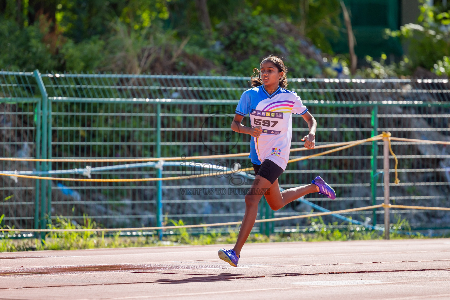 Day 2 of MWSC Interschool Athletics Championships 2024 held in Hulhumale Running Track, Hulhumale, Maldives on Sunday, 10th November 2024. 
Photos by:  Hassan Simah / Images.mv