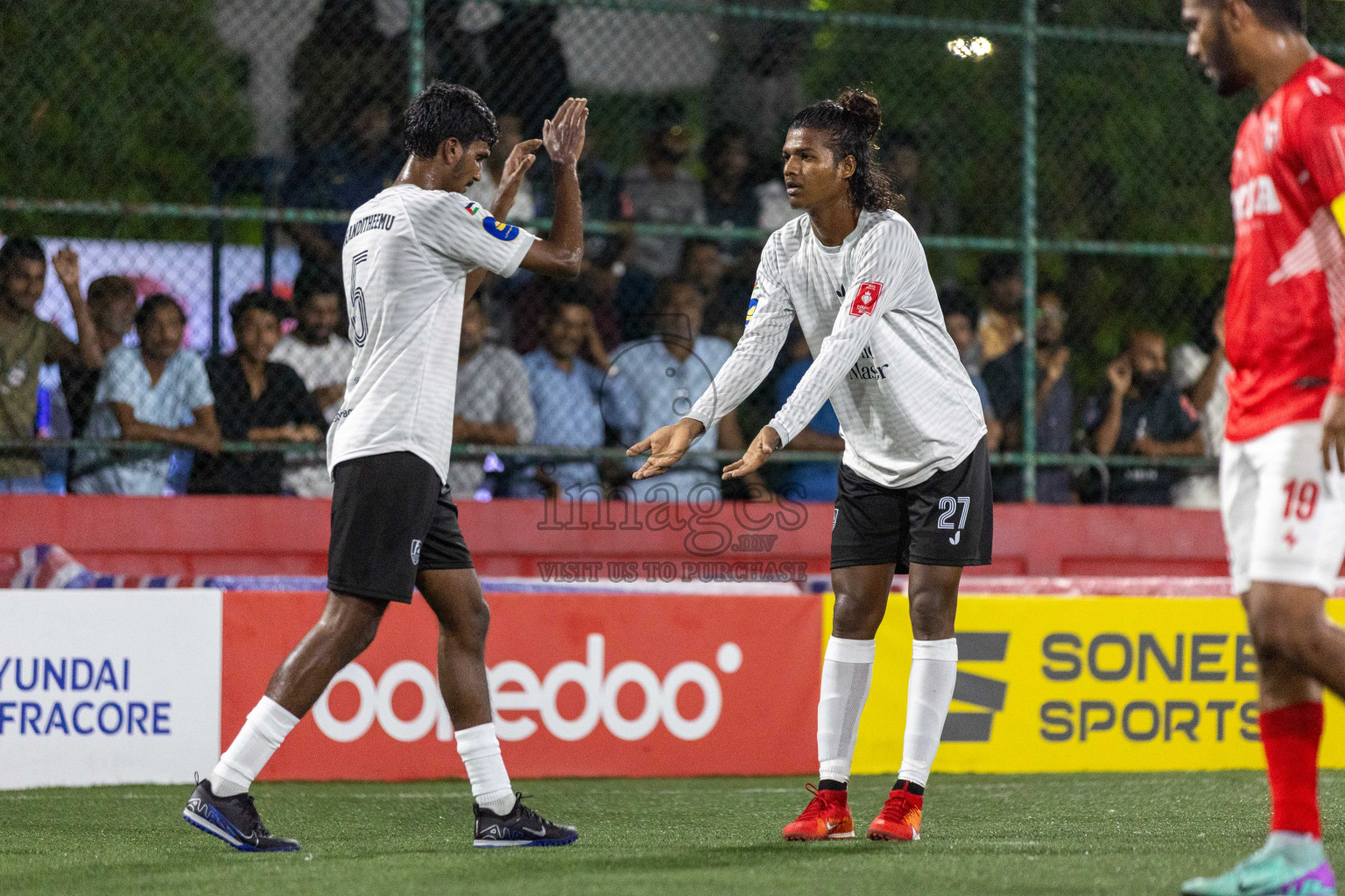 Sh Maroshi vs Sh Kanditheemu in Day 8 of Golden Futsal Challenge 2024 was held on Monday, 22nd January 2024, in Hulhumale', Maldives Photos: Nausham Waheed / images.mv