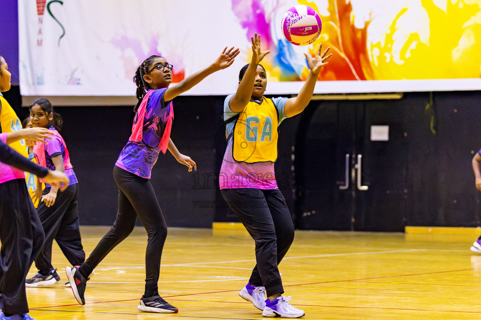 Netgen A vs N Sports Academy B in Day 2 of 3rd Junior Championship - Netball association of Maldives, held at Social Center on Monday 20th January 2025 . Photos by Nausham Waheed