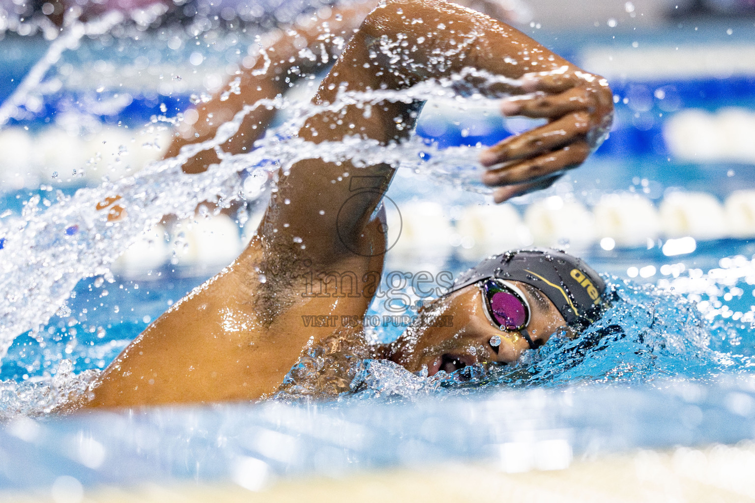 Day 5 of National Swimming Competition 2024 held in Hulhumale', Maldives on Tuesday, 17th December 2024. Photos: Hassan Simah / images.mv