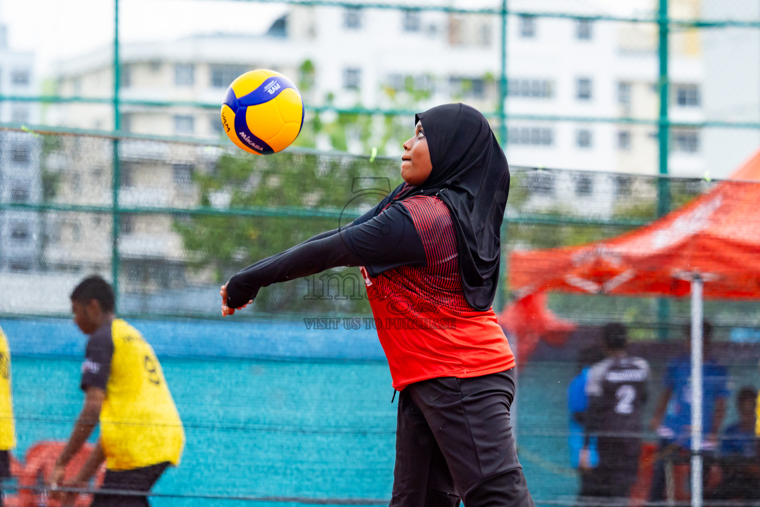 Day 2 of Interschool Volleyball Tournament 2024 was held in Ekuveni Volleyball Court at Male', Maldives on Sunday, 24th November 2024. Photos: Nausham Waheed / images.mv