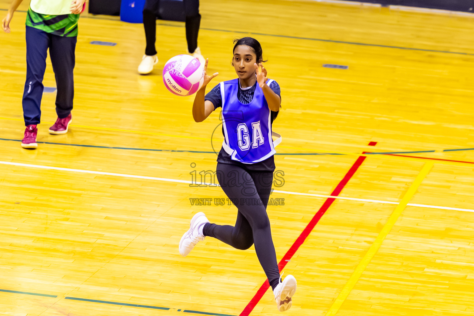 C Green Streets vs SC Shinning Star in Day 5 of 24th Milo Netball Association Championship held in Social Center at Male', Maldives on Friday, 5th September 2025. Photos: Nausham Waheed / images.mv