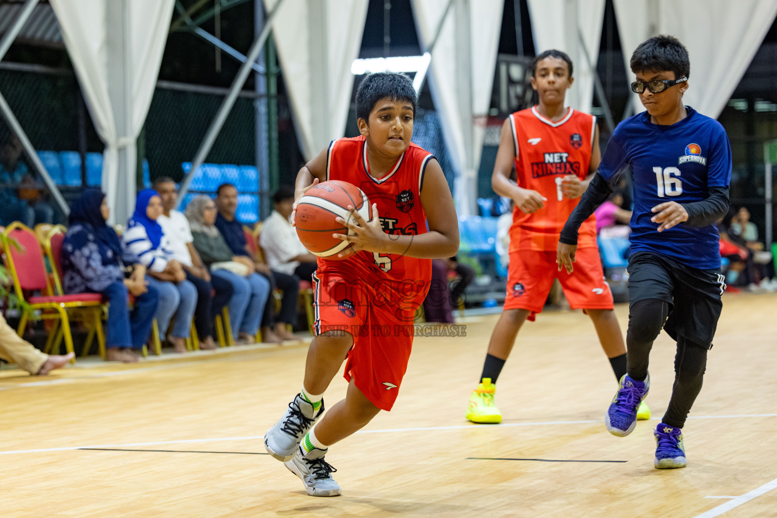 Milo 5 x 5 Junior Challenge 2025 - Basketball tournament held in Basketball Training Center, Male', Maldives on Thursday, 09th October 2025. 
Photo by: Hassan Simah / Images.mv