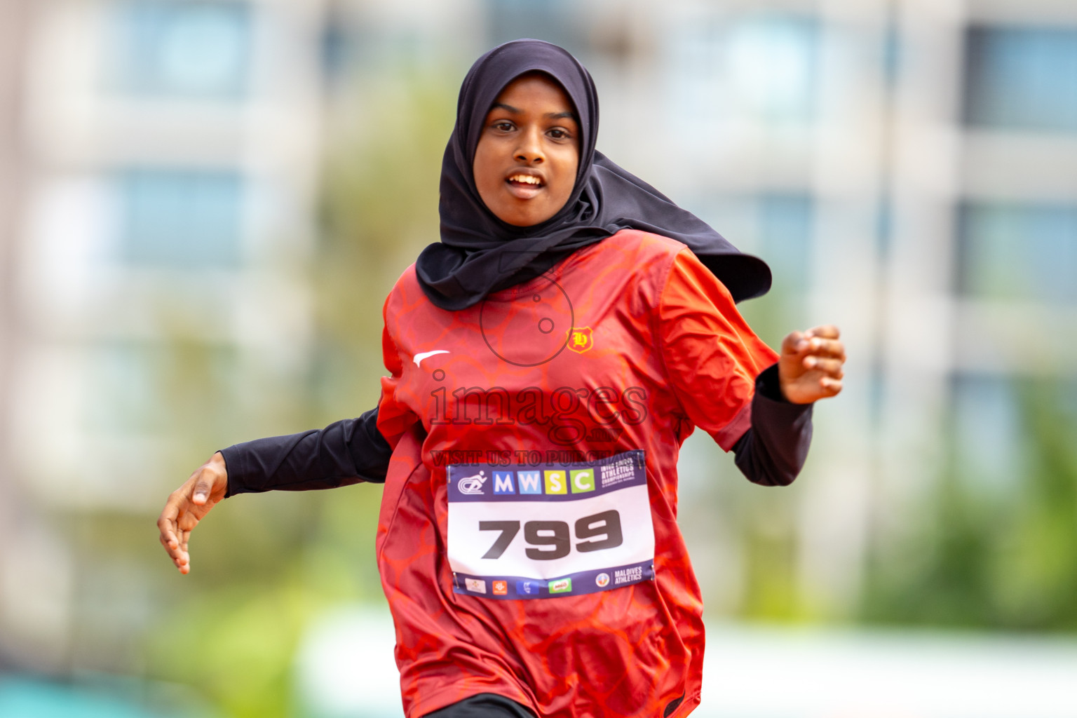 Day 2 of MWSC Interschool Athletics Championships 2024 held in Hulhumale Running Track, Hulhumale, Maldives on Sunday, 10th November 2024.
Photos by: Ismail Thoriq / Images.mv