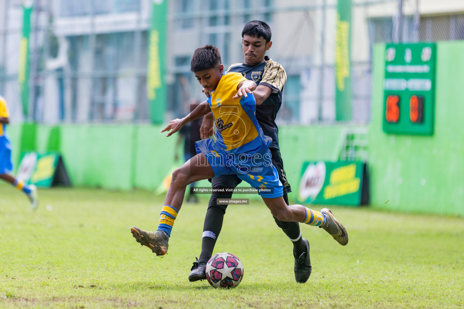 Day 1 of MILO Academy Championship 2023 (u14) was held in Henveyru Stadium Male', Maldives on 3rd November 2023. Photos: Nausham Waheed / images.mv