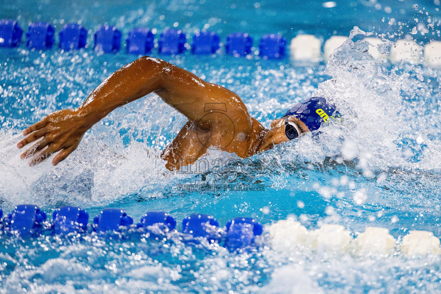 Day 4 of National Swimming Championship 2024 held in Hulhumale', Maldives on Monday, 16th December 2024. Photos: Hassan Simah / images.mv