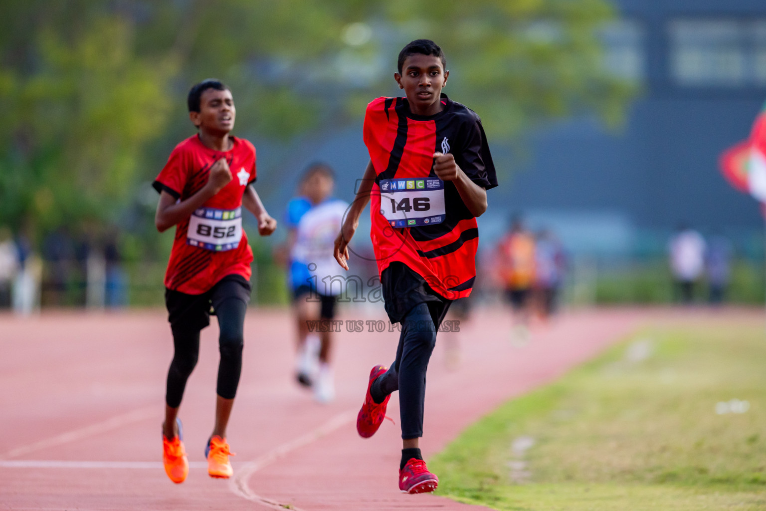 Day 5 of MWSC Interschool Athletics Championships 2024 held in Hulhumale Running Track, Hulhumale, Maldives on Wednesday, 13th November 2024. Photos by: Nausham Waheed / Images.mv