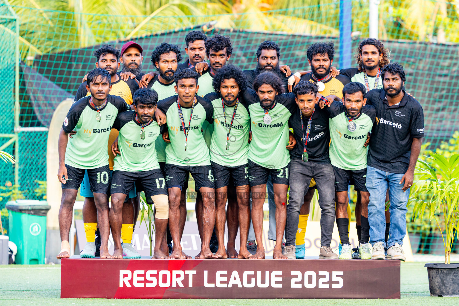 Barcelo vs Conrad in the Final of Resort League 2025 (Ari Zone) was held on Sunday, 28th June 2025 in Conrad Maldives Rangali Island, Alif Dhaalu Atoll, Maldives. Photos: Nausham Waheed / images.mv