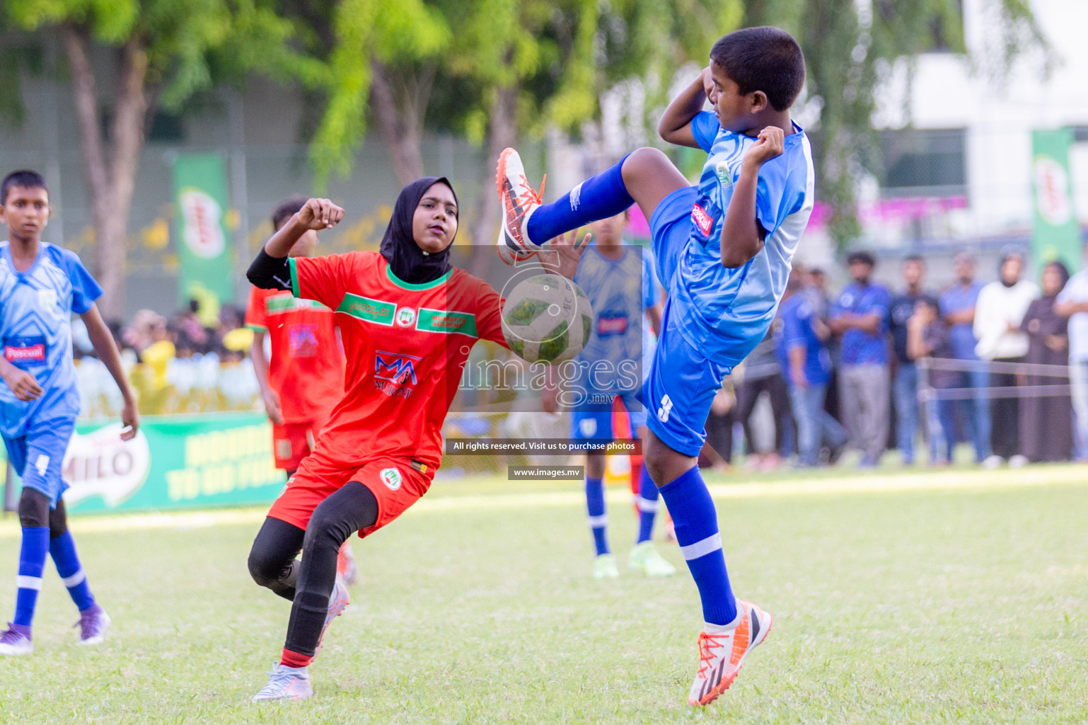 Day 1 of MILO Academy Championship 2023 (U12) was held in Henveiru Football Grounds, Male', Maldives, on Friday, 18th August 2023. 
Photos: Shuu Abdul Sattar / images.mv