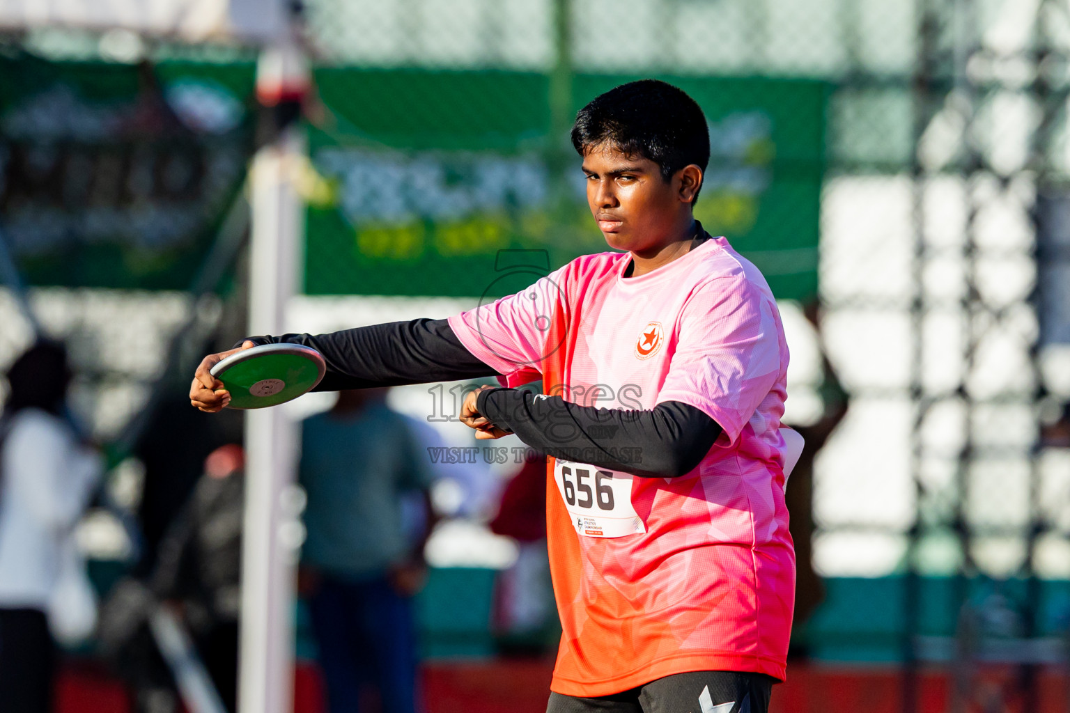 Day 4 of Inter-school Athletics Championship 2025 held in Ekuveni Synthetic Track, Male', Maldives on Thursday, 09th October 2025. Photos by: Nausham Waheed / Images.mv