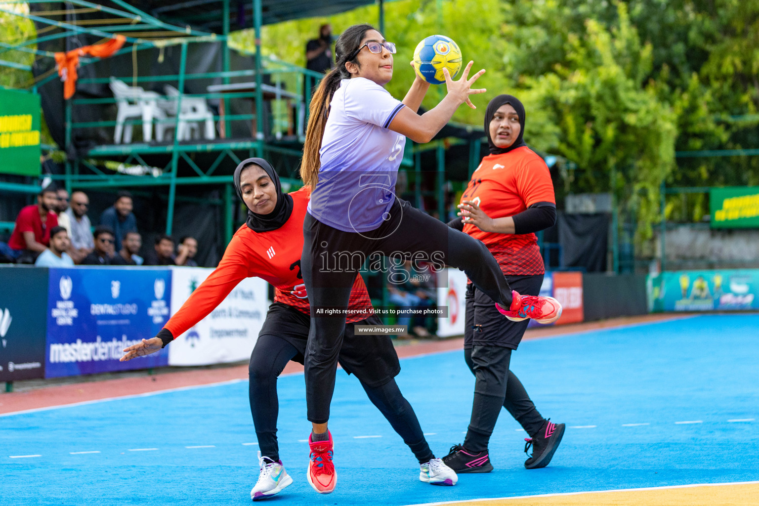 Day 4 of 7th Inter-Office/Company Handball Tournament 2023, held in Handball ground, Male', Maldives on Monday, 18th September 2023 Photos: Nausham Waheed/ Images.mv