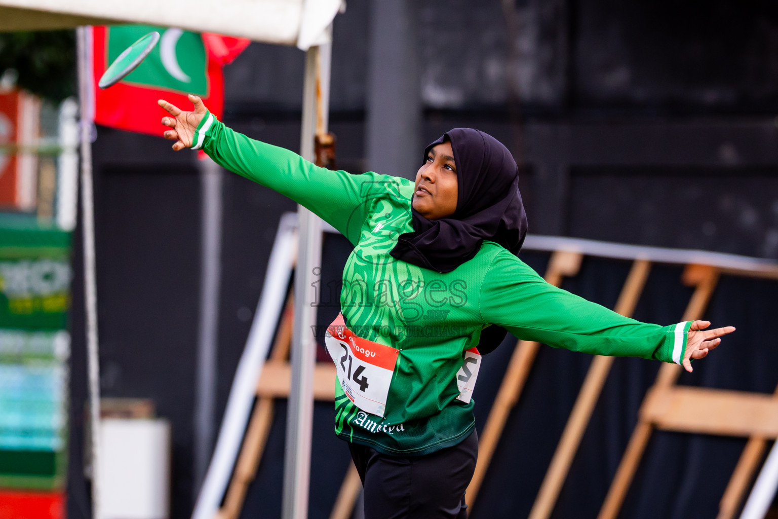 Day 6 of Inter-school Athletics Championship 2025 held in Ekuveni Synthetic Track, Male', Maldives on Sunday, 12th October 2025. Photos by: Nausham Waheed / Images.mv
