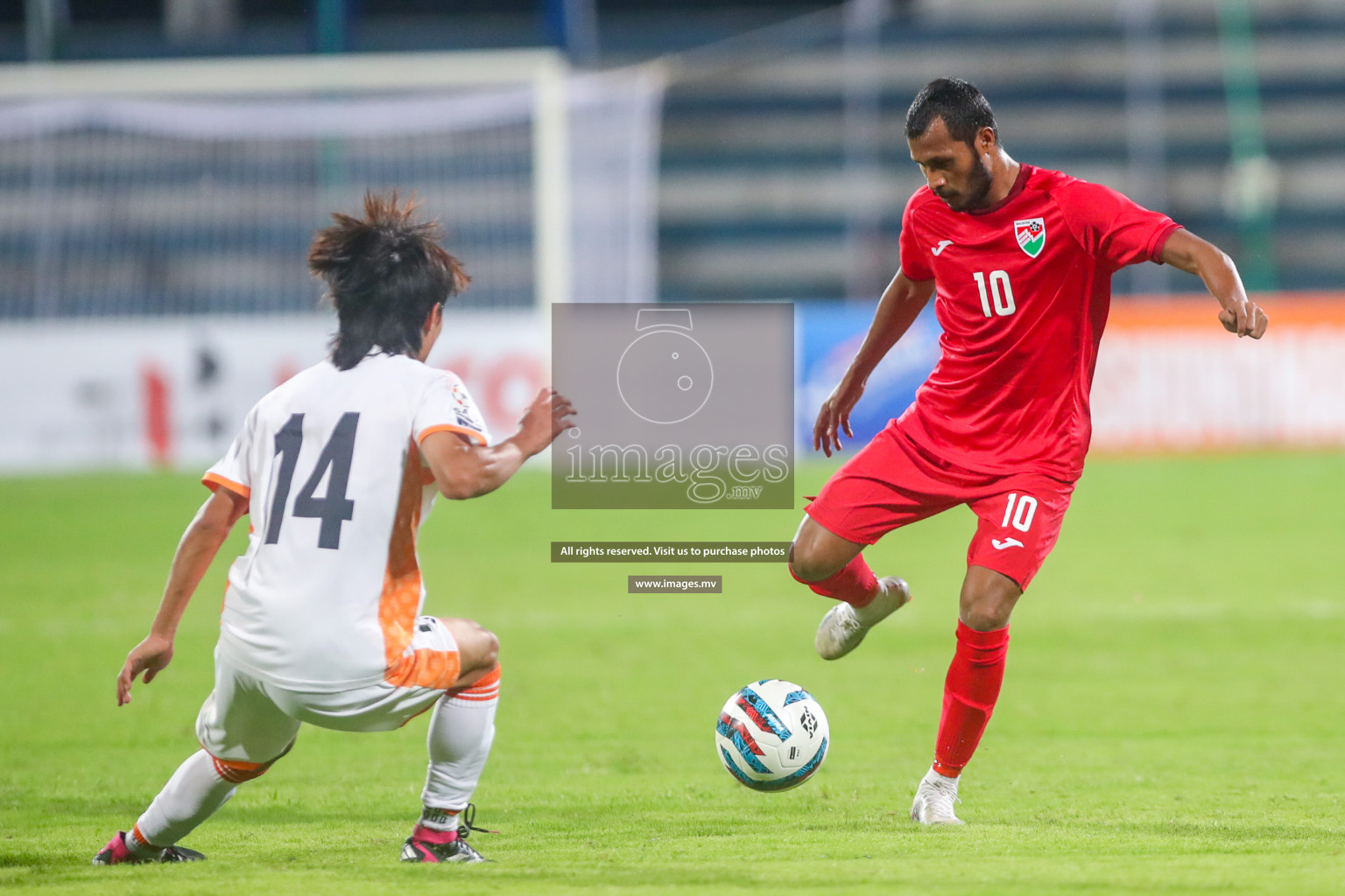 Maldives vs Bhutan in SAFF Championship 2023 held in Sree Kanteerava Stadium, Bengaluru, India, on Wednesday, 22nd June 2023. Photos: Nausham Waheed / images.mv