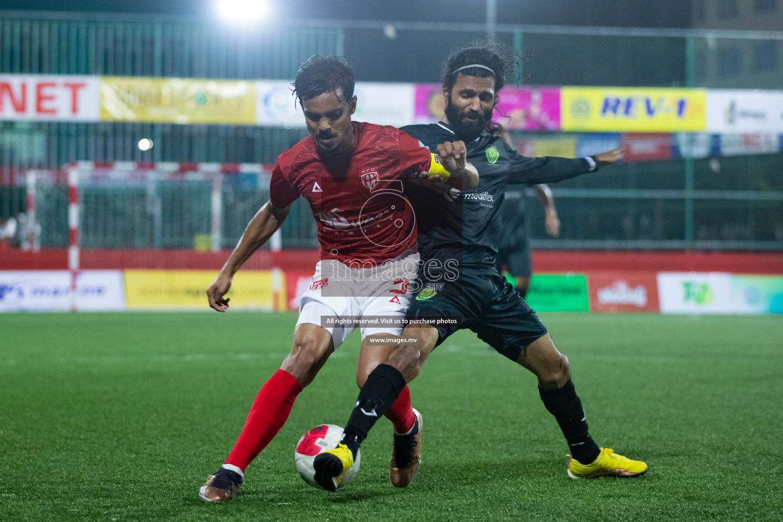 takandhoo vs HA. Muraidhoo in Day 3 of Golden Futsal Challenge 2023 on 07 February 2023 in Hulhumale, Male, Maldives