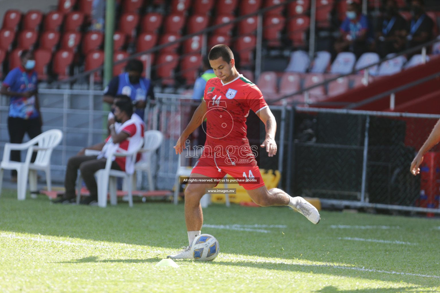 Bangladesh vs India in SAFF Championship 2021 held on 1st October 2021 in Galolhu National Stadium, Male', Maldives