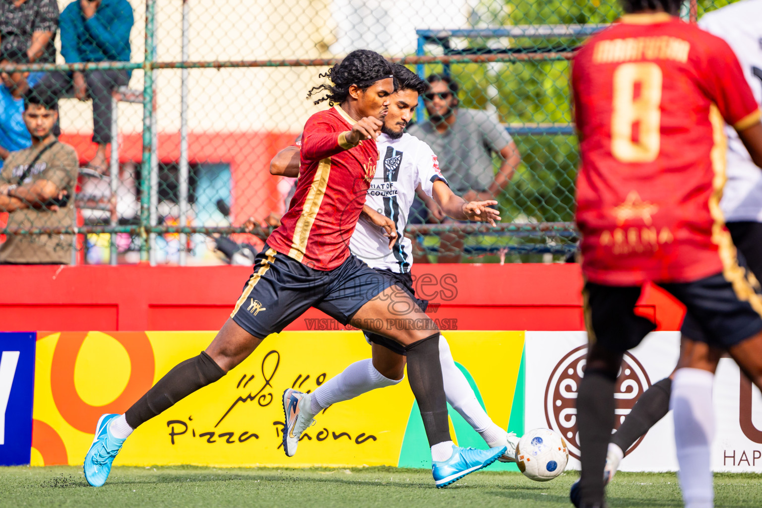K Dhiffushi vs K Maafushi in Day 15 of Golden Futsal Challenge 2025 was held on Sunday, 19th January 2025, in Hulhumale', Maldives. Photos: Nausham Waheed / images.mv