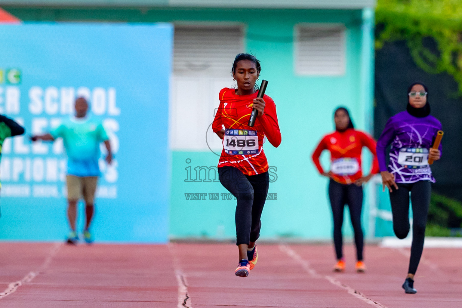 Day 4 of MWSC Interschool Athletics Championships 2024 held in Hulhumale Running Track, Hulhumale, Maldives on Tuesday, 12th November 2024. Photos by: Nausham Waheed / Images.mv