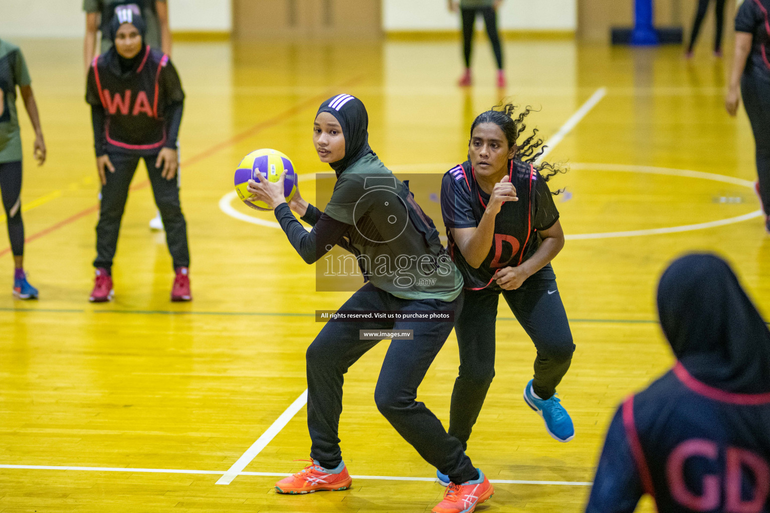 Kulhudhuffushi Youth & R.C vs Club Green Streets in the Finals of Milo National Netball Tournament 2021 (Women's) held on 5th December 2021 in Male', Maldives Photos: Ismail Thoriq / images.mv