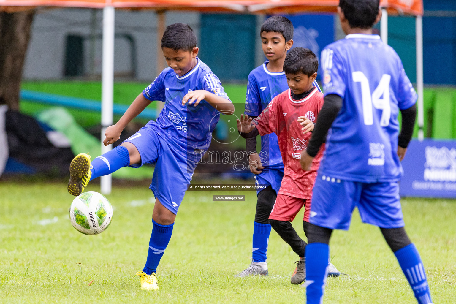 Day 1 of Milo kids football fiesta, held in Henveyru Football Stadium, Male', Maldives on Wednesday, 11th October 2023 Photos: Nausham Waheed/ Images.mv