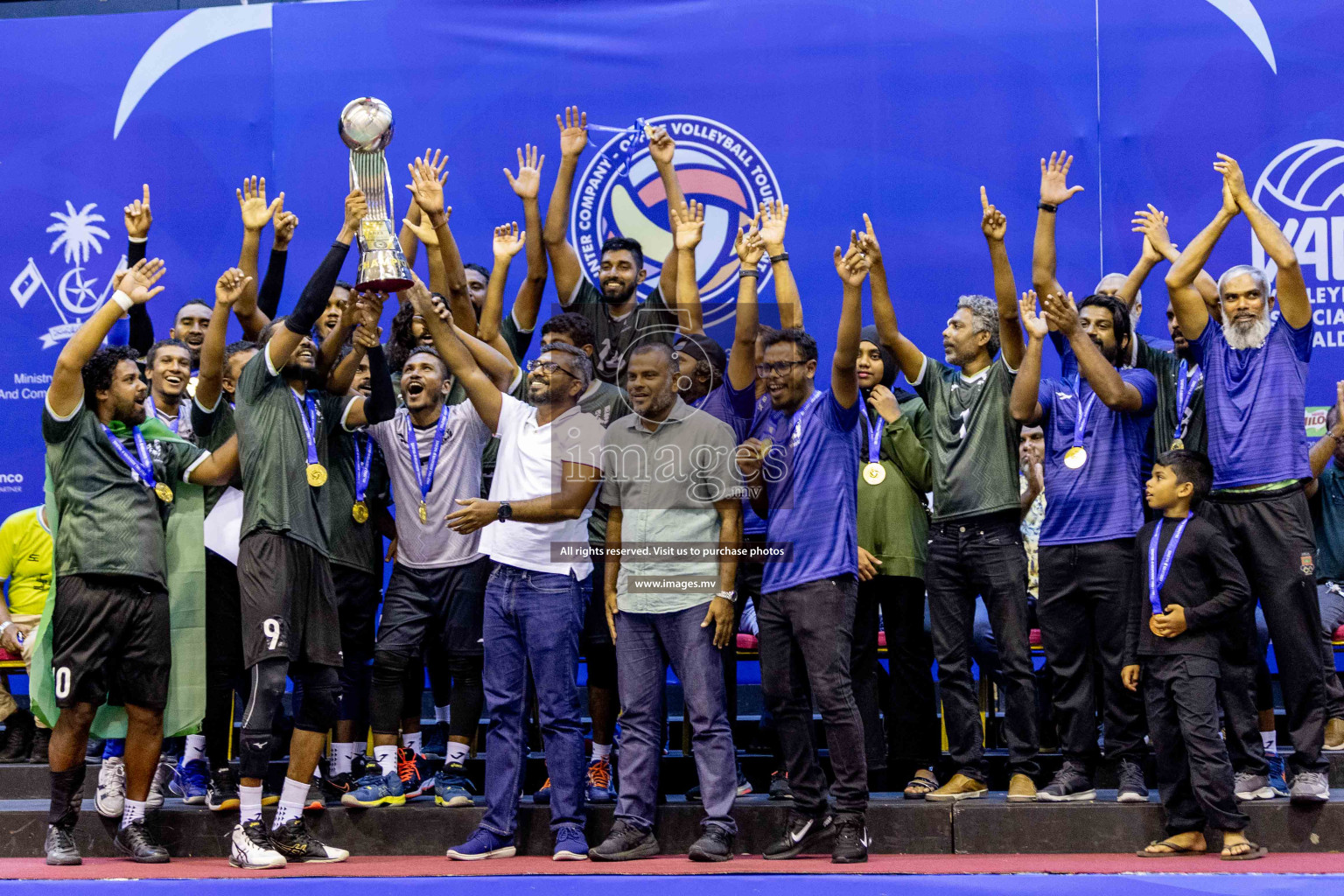 Final of Inter Company-Office Volleyball Tournament 2023 was held in Social Center, Male', Maldives on Saturday, 20th May 2023.  Photos: Ismail Thoriq / images.mv