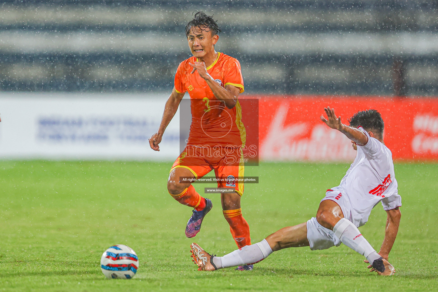 Bhutan vs Lebanon in SAFF Championship 2023 held in Sree Kanteerava Stadium, Bengaluru, India, on Sunday, 25th June 2023. Photos: Nausham Waheed, Hassan Simah / images.mv