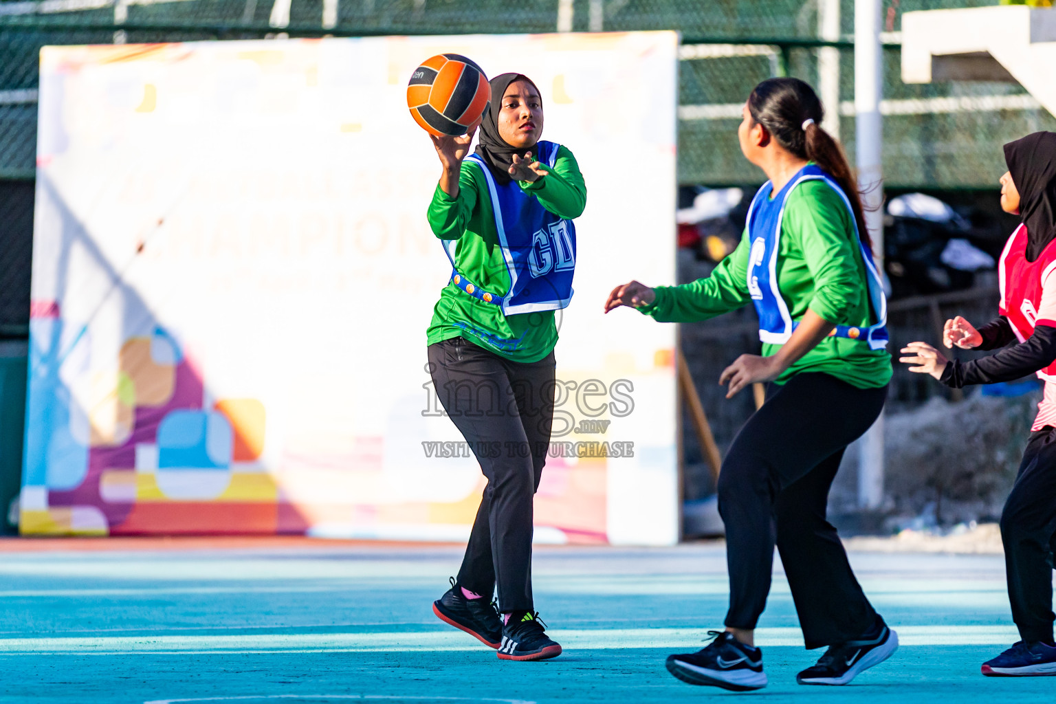 Day 5 of 23rd Netball Association Championship was held in Ekuveni Netball Court at Male', Maldives on Thursday, 2nd May 2024. Photos: Nausham Waheed / images.mv