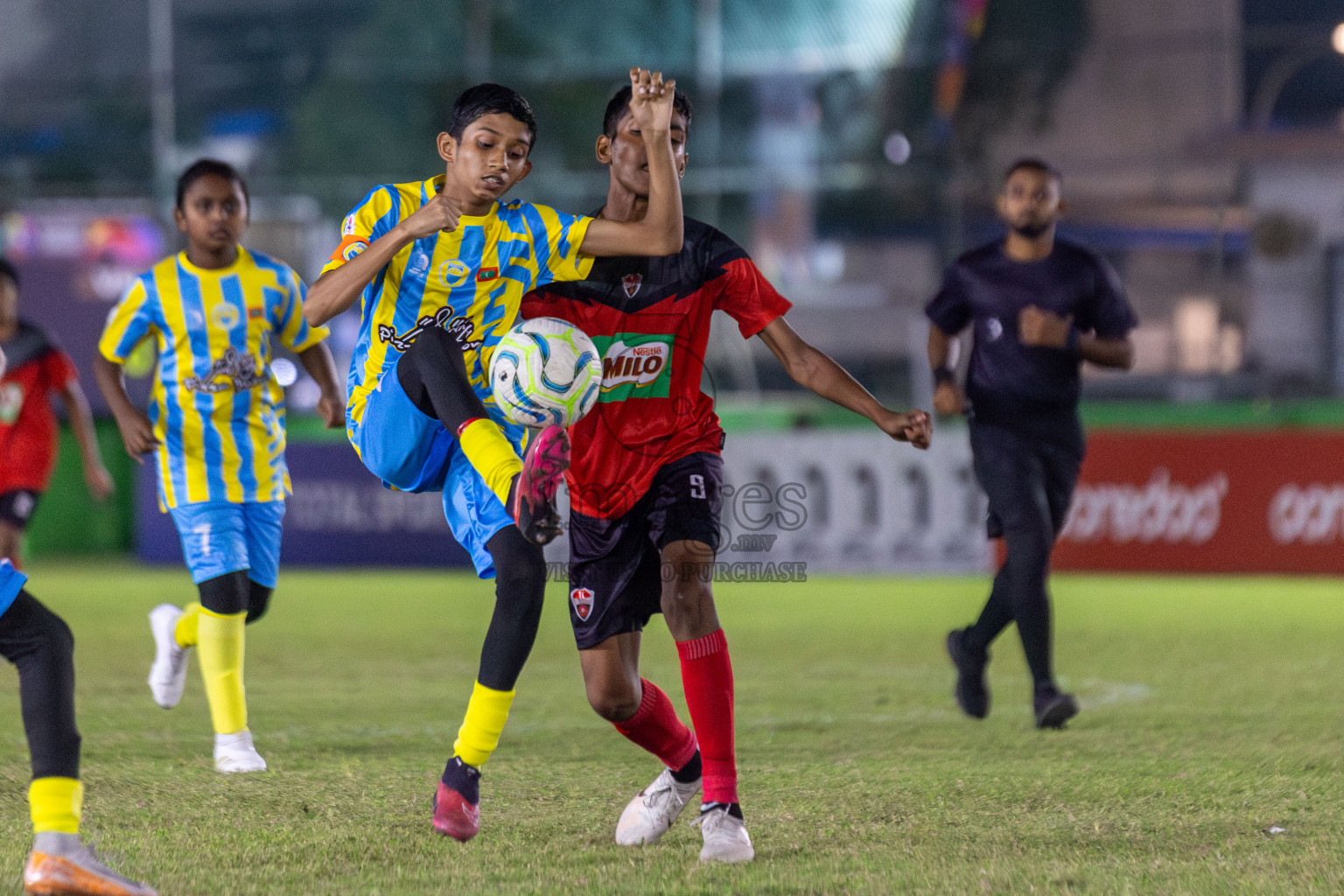 TC vs Valencia  (U12) in Day 5 of Dhivehi Youth League 2024 held at Henveiru Stadium on Friday 29th November 2024. Photos: Shuu Abdul Sattar/ Images.mv