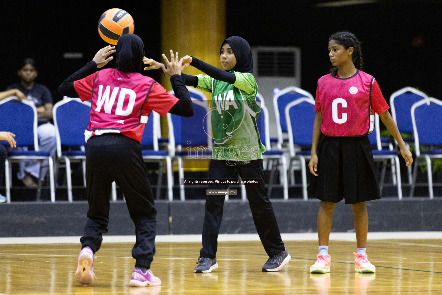 Day 10 of 24th Interschool Netball Tournament 2023 was held in Social Center, Male', Maldives on 5th November 2023. Photos: Nausham Waheed / images.mv