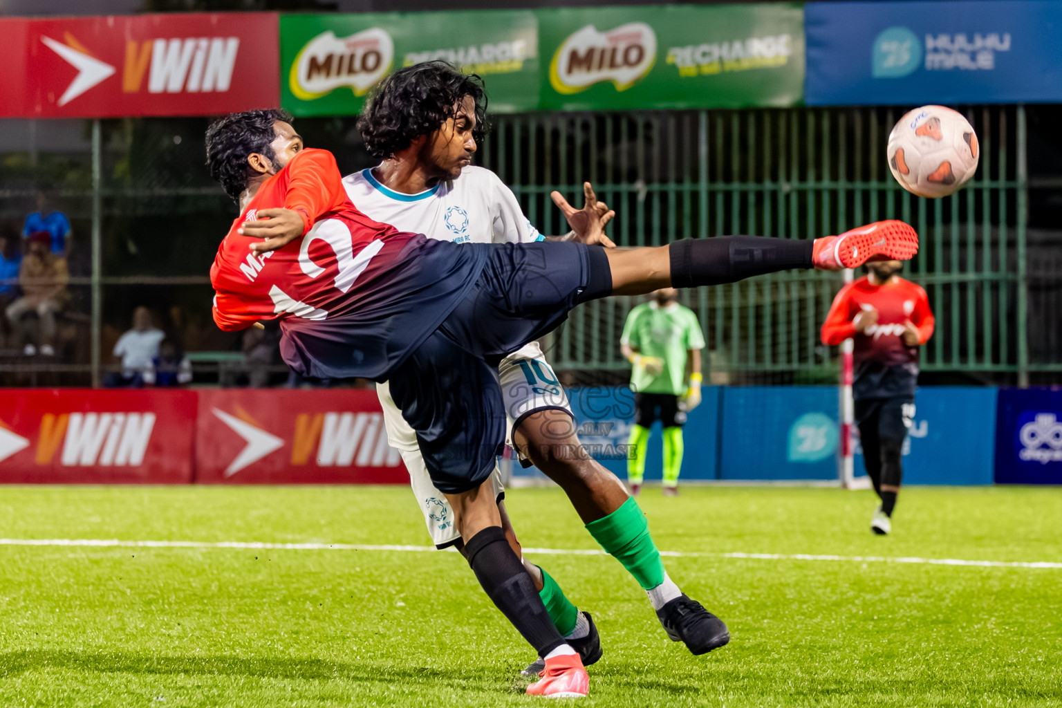 Criminal Court vs Mira Rc in Day 9 of Club Maldives Cup Classic 2025 was held in Rehendi Futsal Ground, Hulhumale', Maldives on Monday, 22nd September 2025. Photos: Nausham Waheed / images.mv