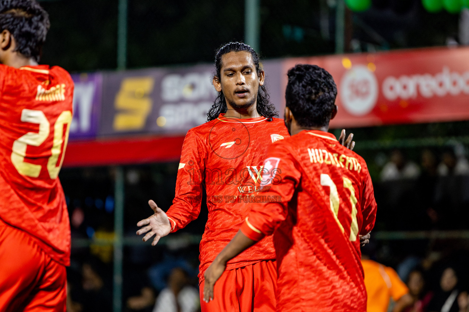 GA Villingili vs GA Dhevvadhoo in Zone round Day 28 of Golden Futsal Challenge 2025 was held on Saturday , 1st February 2025, in Hulhumale', Maldives. Photos: Nausham Waheed / images.mv