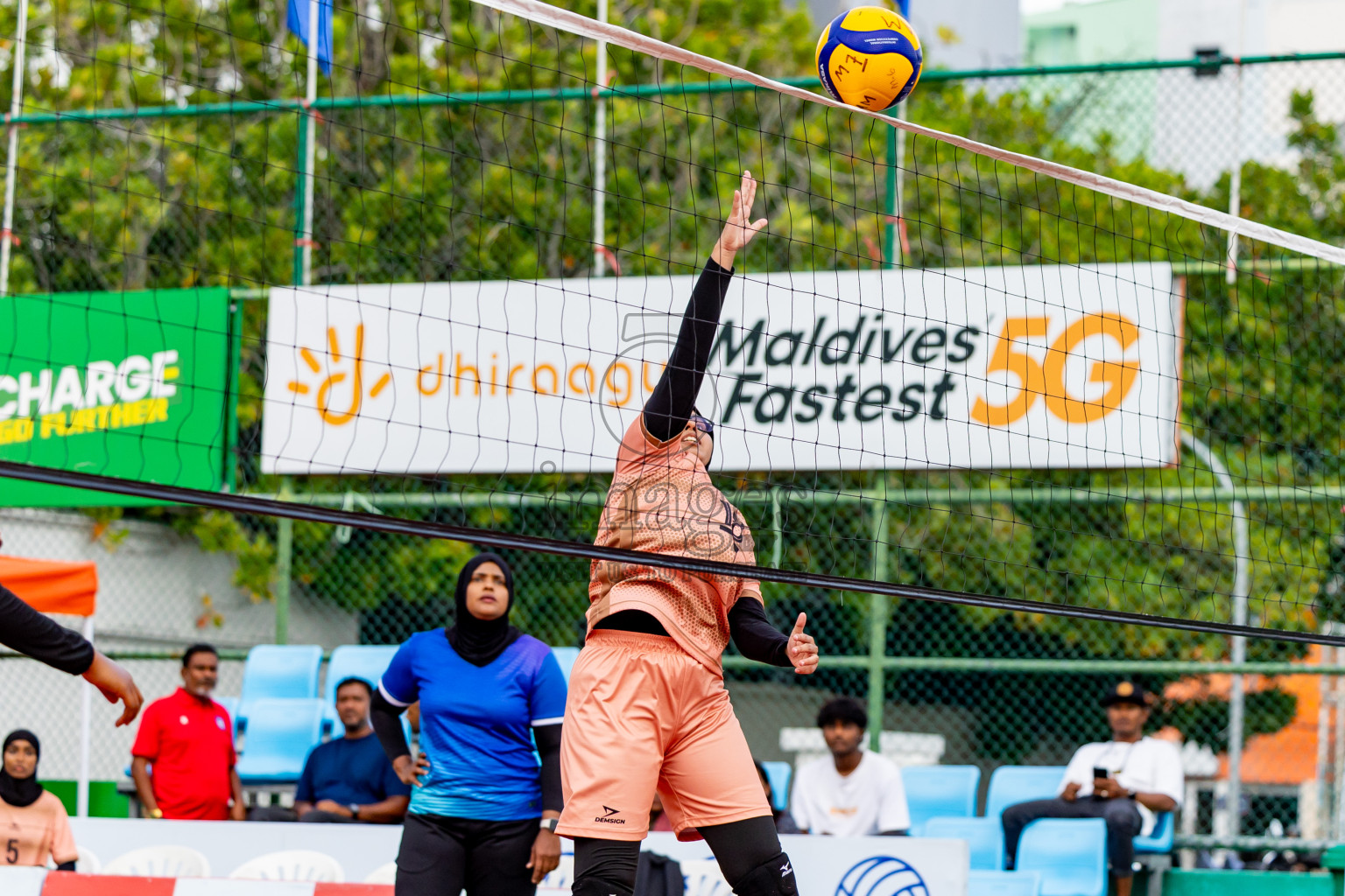 City Sports Club vs Alma Sports Club in Milo National Junior Volleyball Championship 2025 Day 4 was held on Tuesday, 25th November 2025 at Ekuveni Turf Court Male', Maldives. Photos: Nausham Waheed / images.mv