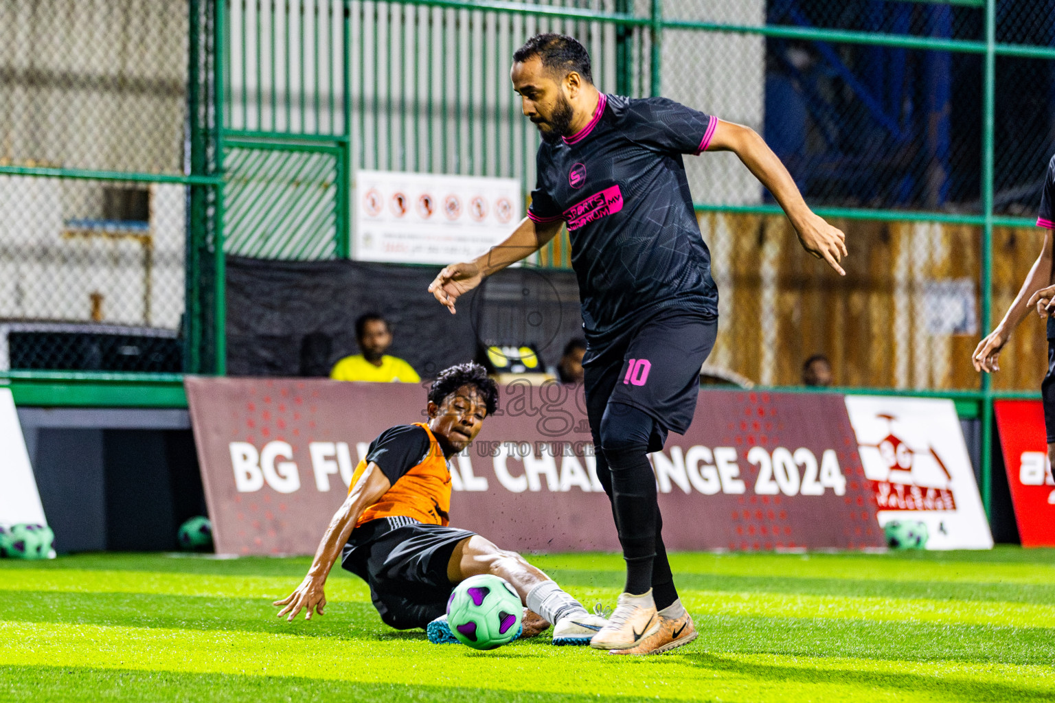 JJ Sports Club vs Club PK in Day 5 of BG Futsal Challenge 2024 was held on Saturday, 16th March 2024, in Male', Maldives Photos: Nausham Waheed / images.mv