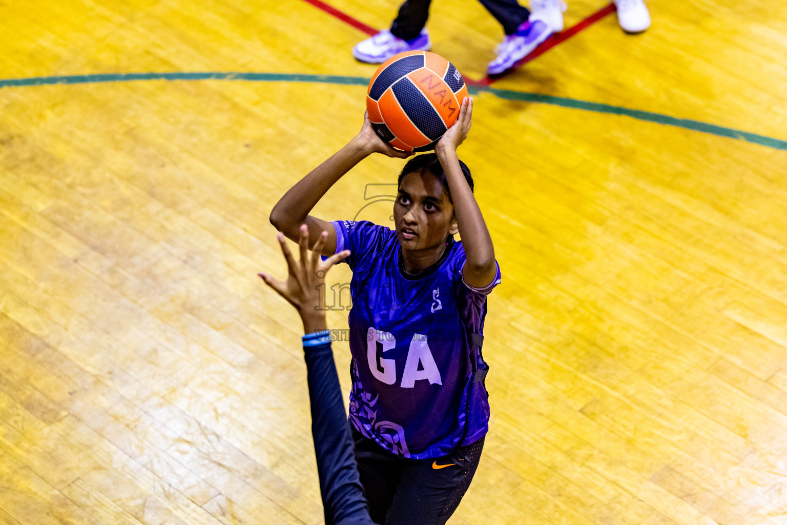 Day 3 of 25th Inter-School Netball Tournament was held in Social Center at Male', Maldives on Sunday, 11th August 2024. Photos: Nausham Waheed / images.mv