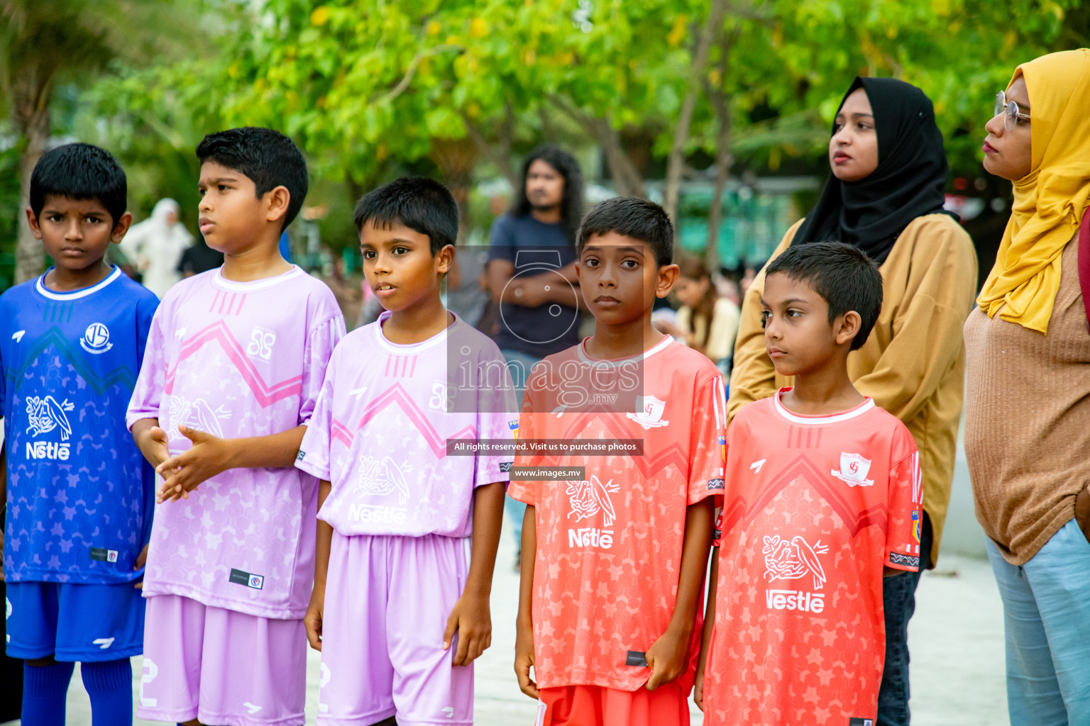 Draw Ceremony of Nestle' Kids Football Fiesta 2023 held in Artificial Beach, Male', Maldives on Saturday, 7th October 2023