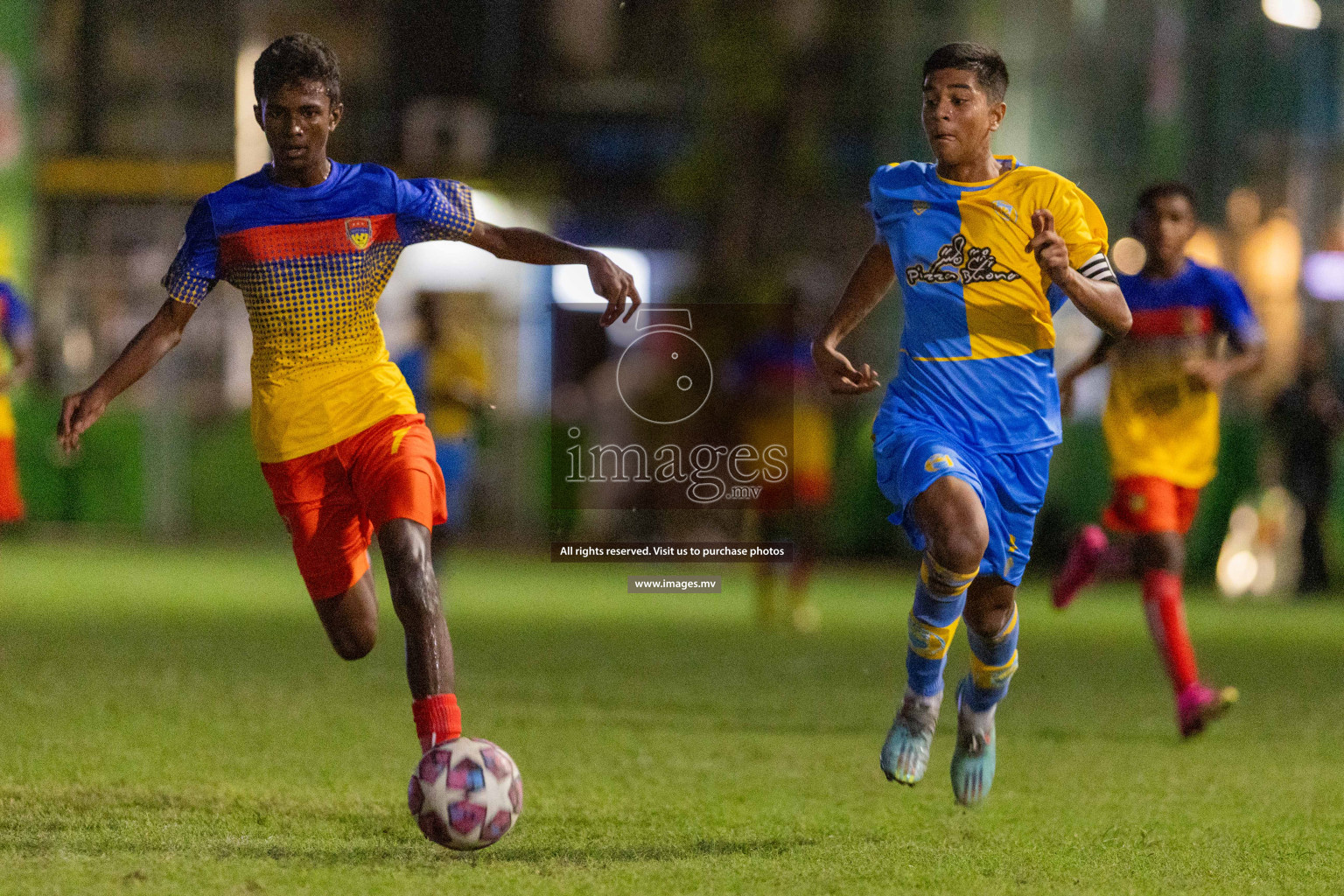 Day 1 of MILO Academy Championship 2023 (u14) was held in Henveyru Stadium Male', Maldives on 3rd November 2023. Photos: Nausham Waheed / images.mv