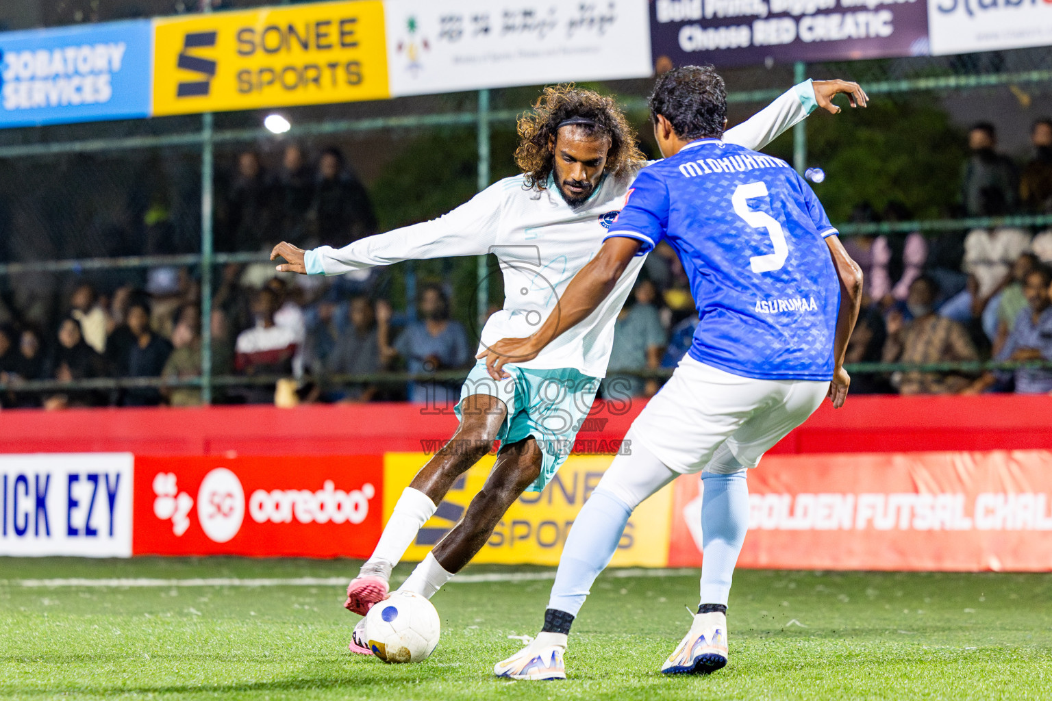 ADh Mahibadhoo vs ADh Omadhoo in Day 15 of Golden Futsal Challenge 2025 was held on Sunday, 19th January 2025, in Hulhumale', Maldives. Photos: Nausham Waheed / images.mv