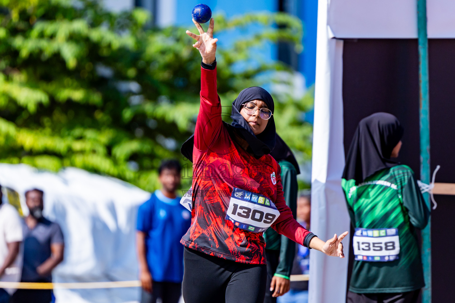 Day 3 of MWSC Interschool Athletics Championships 2024 held in Hulhumale Running Track, Hulhumale, Maldives on Monday, 11th November 2024. Photos by:  Nausham Waheed / Images.mv