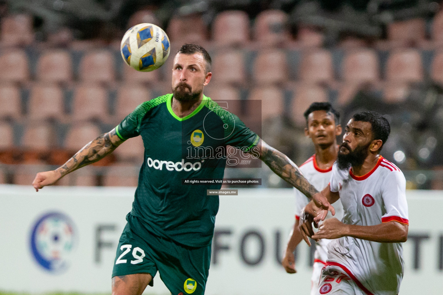 Maziya Sports & Recreation vs Buru Sports Club in President's Cup 2023, held on 20 April 2023 in National Football Stadium, Male', Maldives Photos: Hassan Simah, Mohamed Mahfooz