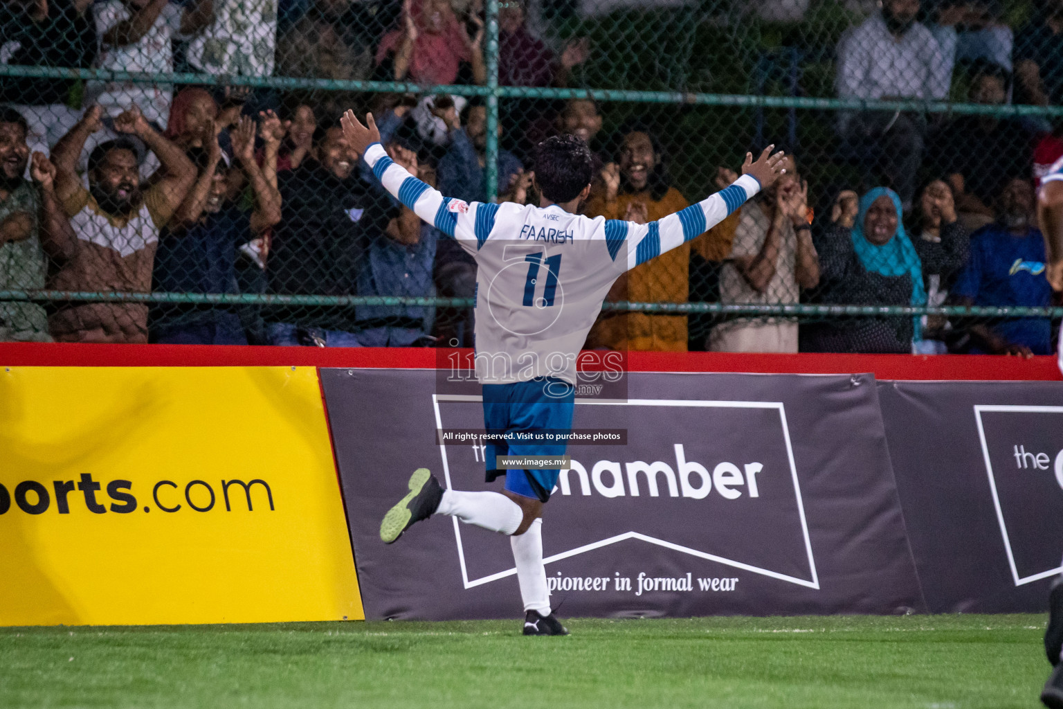 Club AVSEC vs TEAM DJA in Club Maldives Cup 2022 was held in Hulhumale', Maldives on Sunday, 9th October 2022. Photos: Hassan Simah / images.mv