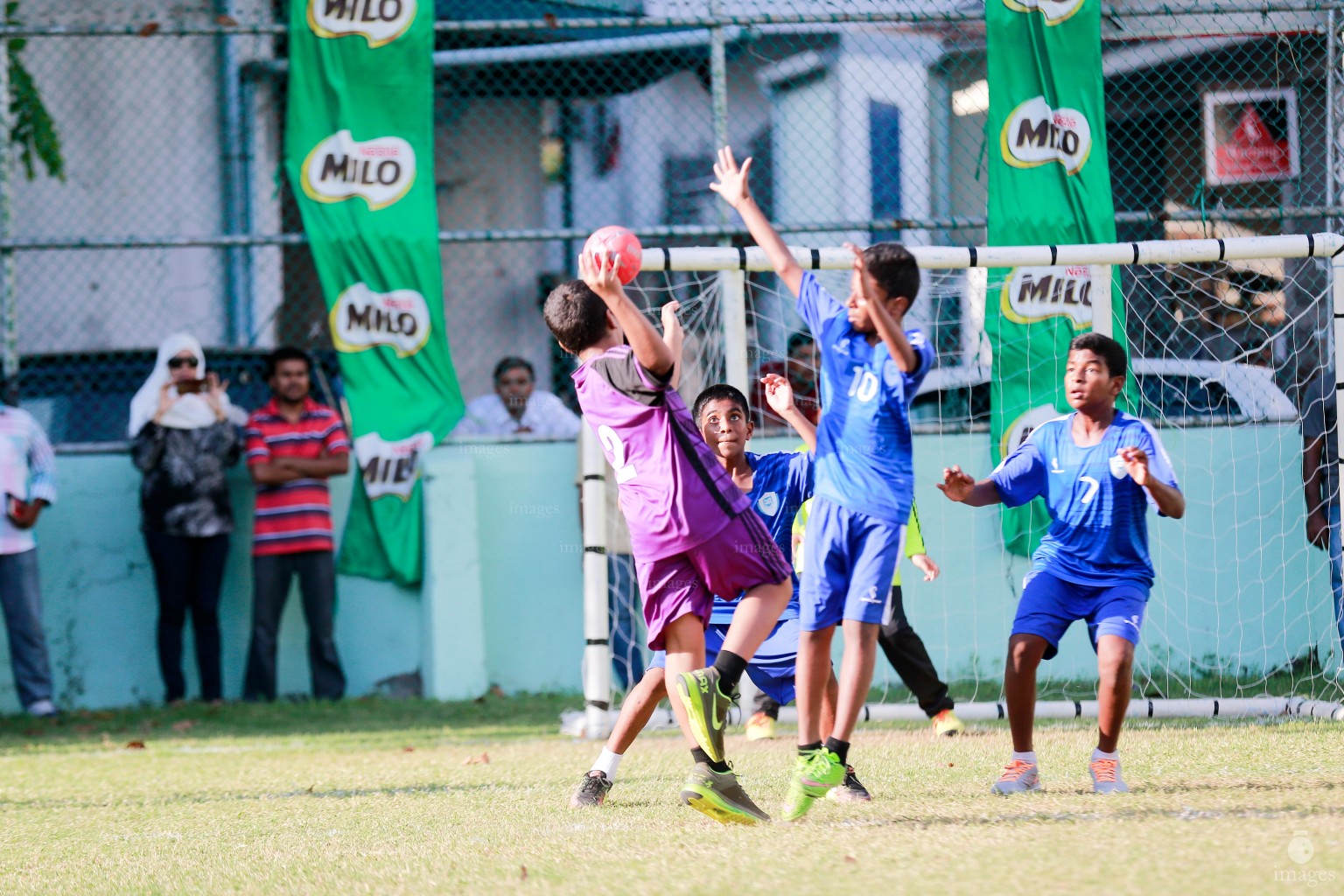 Inter school Handball Tournament in Male', Maldives, Friday, April. 15, 2016.(Images.mv Photo/ Hussain Sinan).