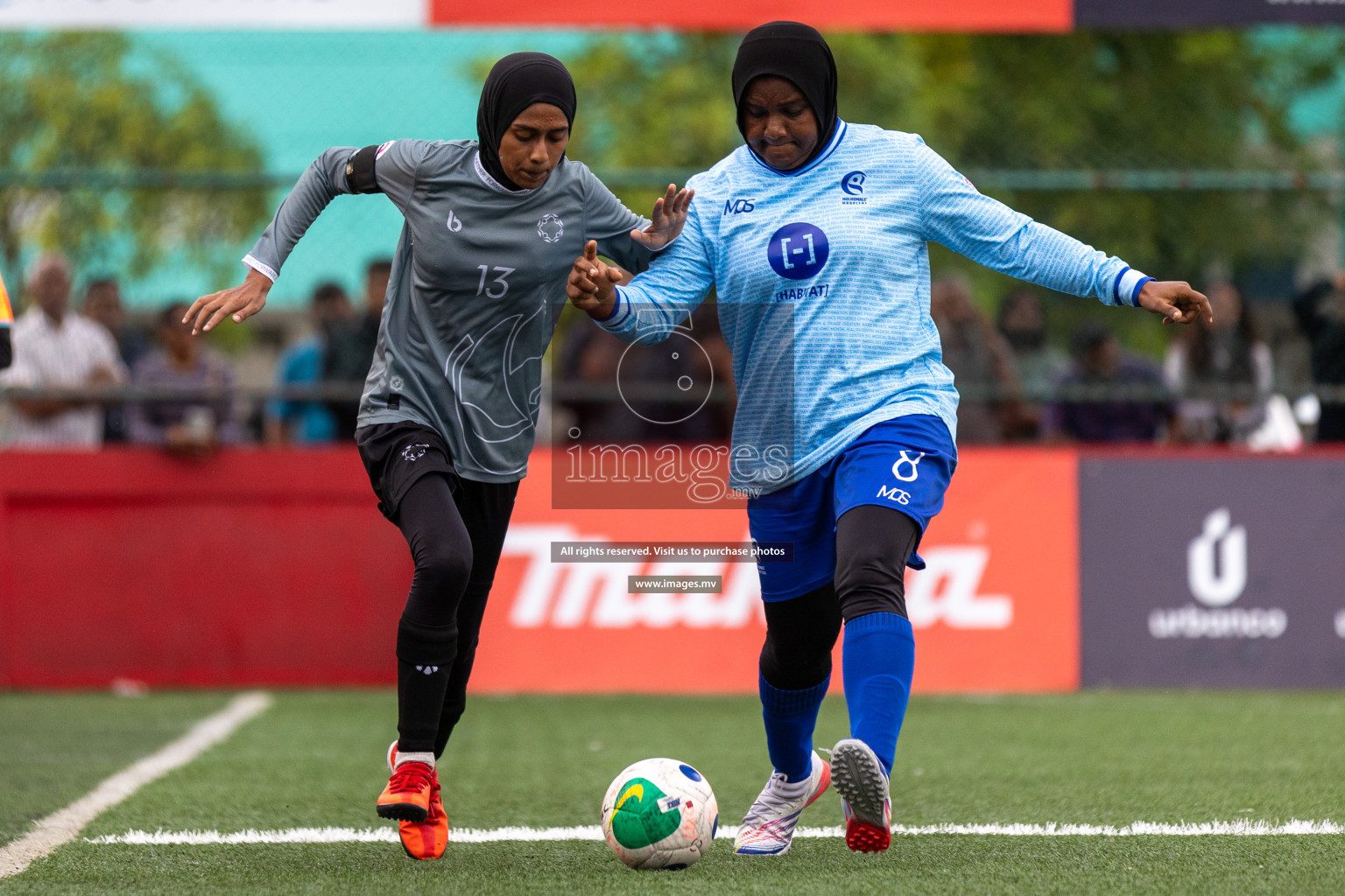 Hulhumale Hospital vs MIRA SC in 18/30 Futsal Fiesta Classic 2023 held in Hulhumale, Maldives, on Friday, 21st July 2023 Photos: Mohamed Mahfooz Moosa / images.mv