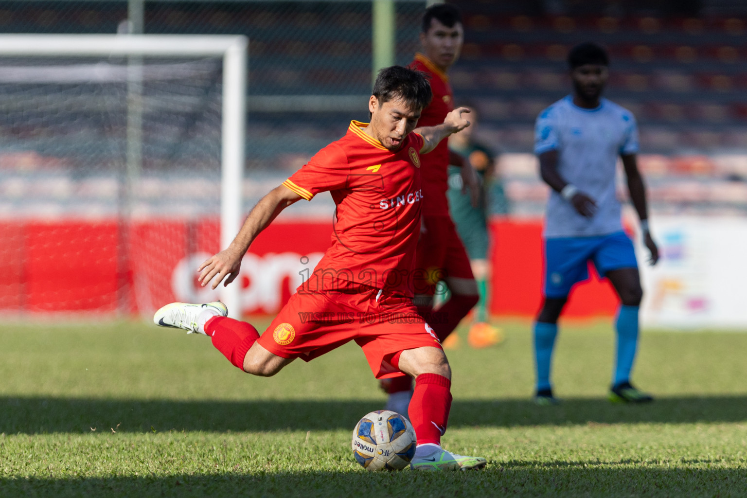 Victory Sports Club vs Lagoons Sports Club in Second Division 2023 in Male' Maldives on Wednesday, 22nd January 2023. Photos: Nausham Waheed / images.mv