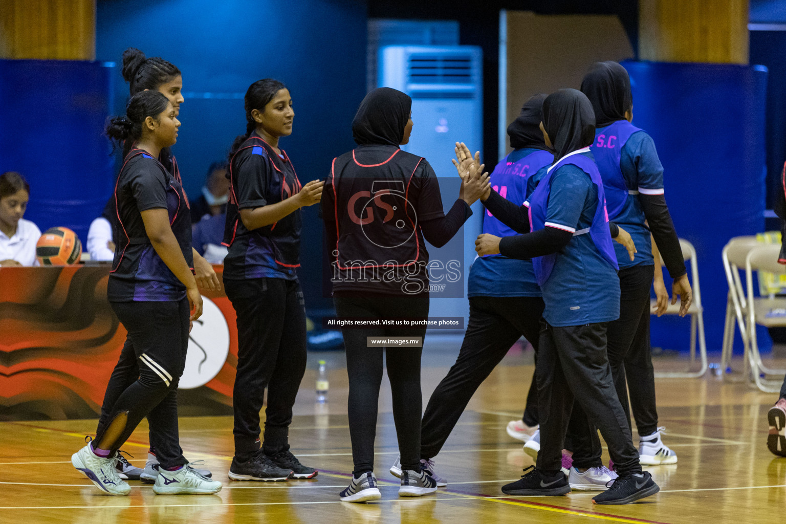 Xenith Sports Club vs Youth United Sports Club in the Milo National Netball Tournament 2022 on 18 July 2022, held in Social Center, Male', Maldives. Photographer: Shuu, Hassan Simah / Images.mv