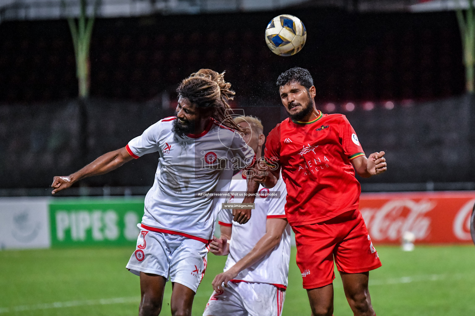 Da Grande vs Buru Sports Club in Dhivehi Premier League Qualification 22 on 27th Aug 2022, held in National Football Stadium, Male', Maldives Photos: Nausham Waheed / Images.mv