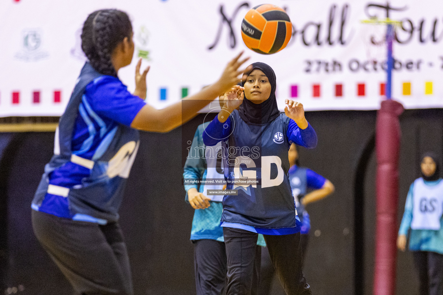 Day7 of 24th Interschool Netball Tournament 2023 was held in Social Center, Male', Maldives on 2nd November 2023. Photos: Nausham Waheed / images.mv