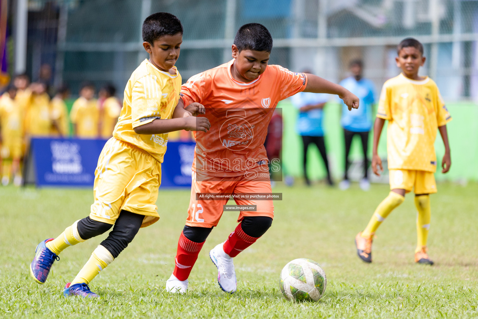 Day 1 of Milo kids football fiesta, held in Henveyru Football Stadium, Male', Maldives on Wednesday, 11th October 2023 Photos: Nausham Waheed/ Images.mv