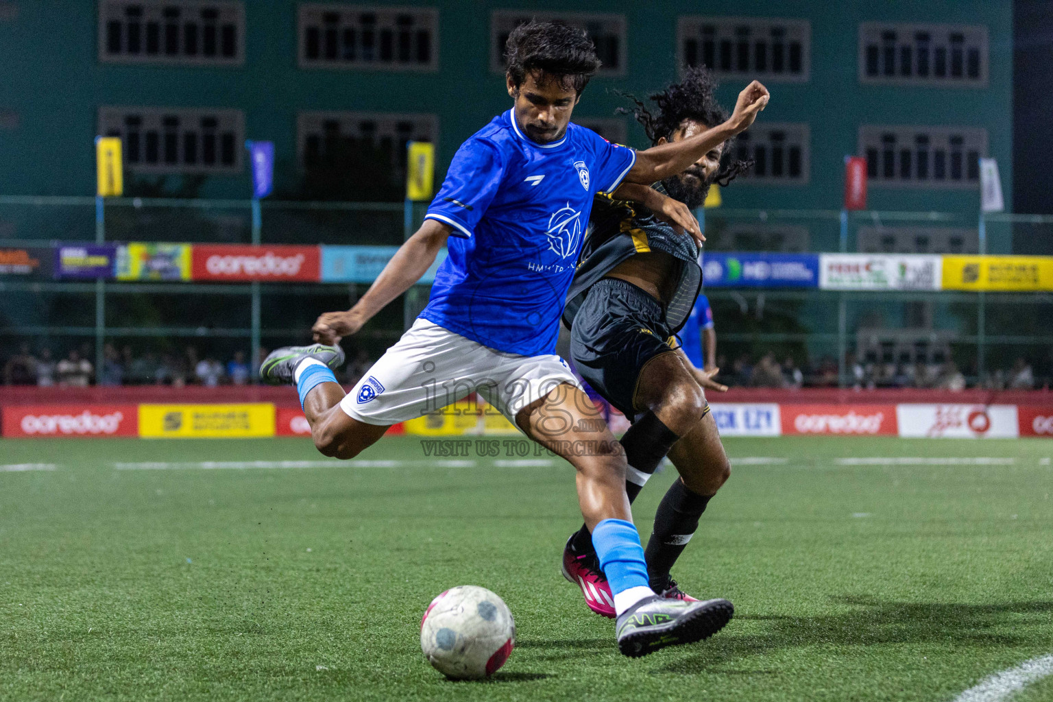 ADh Mandhoo VS ADh Mahibadhoo in Day 12 of Golden Futsal Challenge 2024 was held on Friday, 26th January 2024, in Hulhumale', Maldives Photos: Nausham Waheed / images.mv